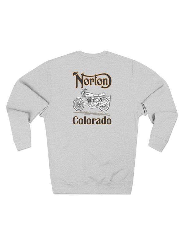 Norton Colorado Motorcycle Club Sweatshirt - Back Heather